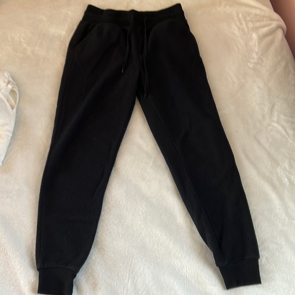 Gray and Black Joggers